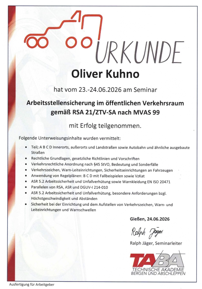 RSA 21 - Oliver Kuhno
